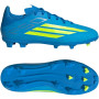 adidas F50 League Gras / Kunstgras Voetbalschoenen (MG) Kids Blauw Neongeel