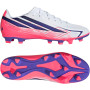 adidas F50 Hyperfast Club Gras / Kunstgras Voetbalschoenen (MG) Wit Paars Roze