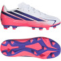 adidas F50 Hyperfast Club Gras / Kunstgras Voetbalschoenen (MG) Kids Wit Paars Roze