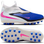 Nike Phantom 6 High Academy Grass/Artificial Grass Football Boots (MG) Kids Blue White Hot Pink