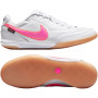 Nike Tiempo Streetgato Premium Straatvoetbalschoenen Wit Felroze Zwart