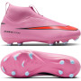 Nike Zoom Mercurial Superfly 10 Academy Gras / Kunstgras Voetbalschoenen (MG) Kids Roze Felrood Lichtblauw
