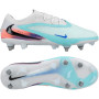 Nike Phantom 6 Low Elite Iron Stud Football Boots (SG) Pro Player Silver Turquoise Orange Blue