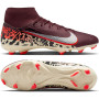 Nike Zoom Mercurial Superfly 10 Academy Gras / Kunstgras Voetbalschoenen (MG) Bordeauxrood Zilver Oranje