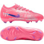 Nike Zoom Mercurial Vapor 16 Vinicius Júnior Pro Gras Voetbalschoenen (FG) Kids Felroze Paars Zilver