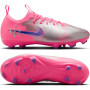 Nike Zoom Mercurial Vapor 16 Vinicius Júnior Academy Gazon Naturel Artificiel Chaussures de Foot (MG) Enfants Rose Vif Mauve