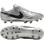 Nike Tiempo Ligera Pro Gras Voetbalschoenen (FG) Metallic Zilver Zwart