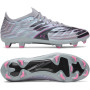 Under Armour Shadow Pro 4 Gras Voetbalschoenen (FG) Grijs Zwart Roze