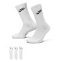 Nike Everyday Elevated Crew Sokken 3-Pack Wit Zwart