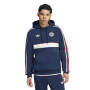 Sweat à capuche adidas Bayern Munich Originals bleu foncé blanc rouge