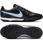 Nike Tiempo Ligera Pro Turf Voetbalschoenen (TF) Zwart Lichtblauw