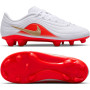 Nike Tiempo Maestro Club Gras / Kunstgras Voetbalschoenen (MG) Peuters/Kleuters Wit Felrood Goud