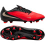 Nike Phantom 6 Low Academy Gazon Naturel Artificiel Chaussures de Foot (MG) Noir Rouge Vif Doré