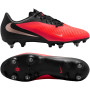 Nike Phantom 6 Low Academy IJzeren-Nop Voetbalschoenen (SG) Anti-Clog Zwart Felrood Goud