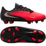 Nike Phantom 6 Low Club Gazon Naturel Artificiel Chaussures de Foot (MG) Tout-Petits Noir Rouge Vif Doré