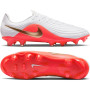 Nike Tiempo Maestro Academy Gazon Naturel Artificiel Chaussures de Foot (MG) Blanc Rouge Vif Doré