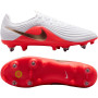 Nike Tiempo Maestro Academy Crampons Vissés Chaussures de Foot (SG) Anti-Clog Blanc Rouge Vif Doré
