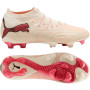 PUMA Future 9 Ultimate Gras Voetbalschoenen (FG) Gebroken Wit Zwart Roze