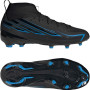 adidas F50 Hyperfast League Mid Gazon Naturel Chaussures de Foot (FG) Enfants Noir Noir Bleu