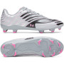 Under Armour Shadow Select 4 Gazon Naturel Chaussures de Foot (FG) Gris Noir Rose