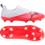 PUMA Ultra 7 Match Gras / Kunstgras Voetbalschoenen (MG) Kids Wit Felrood Zwart