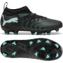 PUMA Future 9 Match Gras / Kunstgras Voetbalschoenen (MG) Kids Zwart Intense Mint Wit