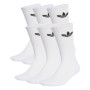 Adidas Originals Trefoil Crew Sokken 6-Pack Wit