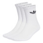 Adidas Originals Trefoil Crew Sokken 3-Pack Wit Zwart