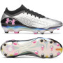 Under Armour Magnetico Elite 6 RCS Gras Voetbalschoenen (FG) Zwart Metallic Silver Felroze
