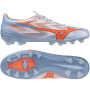Mizuno Alpha III Elite Gras Voetbalschoenen (FG) Lichtblauw Blauw Oranje