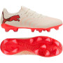 PUMA Future 9 Play Gras / Kunstgras Voetbalschoenen (MG) Gebroken Wit Zwart Roze
