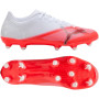 PUMA Ultra 7 Play Gazon Naturel Artificiel Chaussures de Foot (MG) Blanc Rouge Vif Noir
