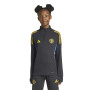 adidas Manchester United Haut d'Entraînement 1/4-Zip 2025-2026 Enfants Noir Bleu Jaune