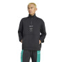 Haut d'entraînement adidas Liverpool EQT à fermeture éclair 1/4, noir et blanc