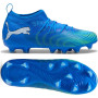 PUMA Future 9 Match Gras / Kunstgras Voetbalschoenen (MG) Kids Blauw Luminous Blue Lime