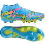 PUMA Future 9 Match ADV Gras / Kunstgras Voetbalschoenen (MG) Felblauw Felroze Neongroen