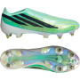 adidas F50 Hyperfast Elite Sans Lacets Crampons Vissés Chaussures de Foot (SG) Vert Menthe Noir Blanc