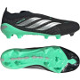 adidas Predator League Veterloze Gras Voetbalschoenen (FG) Zwart Zilver Mintgroen