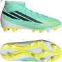 adidas F50 Hyperfast Club Mid Grass/Artificial Grass Football Boots (MG) Kids Mint Green Black White