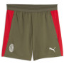 Pantalon d'entraînement PUMA AC Milan 2026-2027 vert foncé rouge blanc