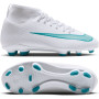 Nike Mercurial Superfly 11 Club Gras / Kunstgras Voetbalschoenen (MG) Kids Wit Turquoise