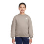 Pull polaire Nike Sportswear Club pour enfants, beige clair, blanc