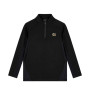 Cruyff Linea Trainingstrui 1/4 Zip Kids Zwart Goud