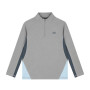 Cruyff Linea Trainingstrui 1/4 Zip Kids Lichtgrijs Donkergrijs Lichtblauw