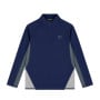 Cruyff Linea Trainingstrui 1/4 Zip Kids Donkerblauw Donkergrijs
