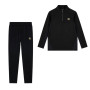 Cruyff Linea Trainingspak 1/4-Zip Kids Zwart