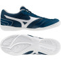Mizuno Morelia Sala Club Chaussures de Foot en Salle (IN) Bleu Foncé Blanc