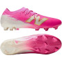 New Balance Furon V8 Elite Gras Voetbalschoenen (FG) Felroze Wit Goud