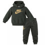 Survêtement polaire à capuche Nike Club pour tout-petits et enfants d'âge préscolaire, vert foncé, doré