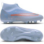 Nike Mercurial Superfly 11 Academy Gras / Kunstgras Voetbalschoenen (MG) Kids Lichtblauw Oranje Zilvergrijs